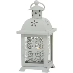 Laterne, Eisen, Weiß -Wohnen Wohndeko Verkäufe unnamed file 4080