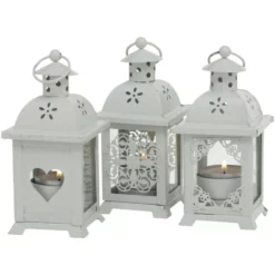 Laterne, Eisen, Weiß -Wohnen Wohndeko Verkäufe unnamed file 4081