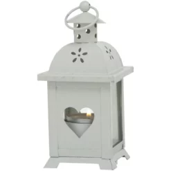 Laterne, Eisen, Weiß -Wohnen Wohndeko Verkäufe unnamed file 4082