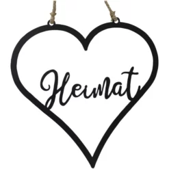 BOLTZE Schild »Schild Heimat«, BxH: 1 X 37 Cm, Eisen, Schwarz