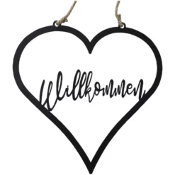 BOLTZE Schild »Schild Heimat«, BxH: 1 X 37 Cm, Eisen, Schwarz -Wohnen Wohndeko Verkäufe unnamed file 4088