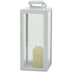 Laterne, Eisen, Weiß -Wohnen Wohndeko Verkäufe unnamed file 4105