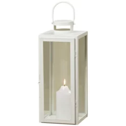 Laterne, Eisen, Weiß -Wohnen Wohndeko Verkäufe unnamed file 4132