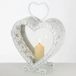 BOLTZE Laterne »Desiree«, BxH: 10 X 35 Cm, Eisen, Weiß -Wohnen Wohndeko Verkäufe unnamed file 4144