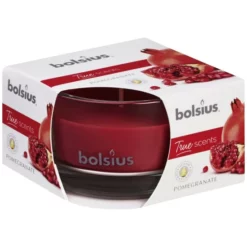 Bolsius Duftkerze »True Scents«, Rot, Duft: Granatapfel