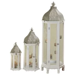 BOLTZE Laterne »Kaden«, Tannenholz, Mehrfarbig