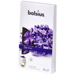 Bolsius Wachsblume »True Scents«, Lila, Duft: Lavendel