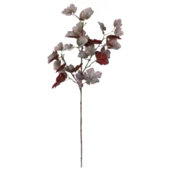 Seidenblume, Herbstzweig, Burgundrot