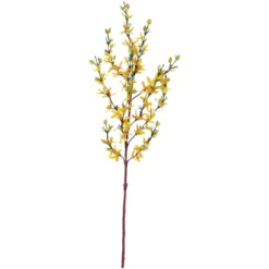 Seidenblume, Forsythia-Zweig, Gelb