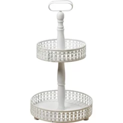 BOLTZE Etagere »EMILIA«, Höhe: 48 Cm, Mitteldichte Faserplatte (MDF), Weiß