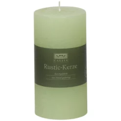 CASAYA Kerze »Raureif«, Grün, Rustikal/einfarbig, 1 Stück
