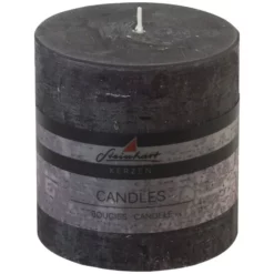 Steinhart Kerze »Raureif«, Anthrazit, Rustikal/einfarbig, 1 Stück