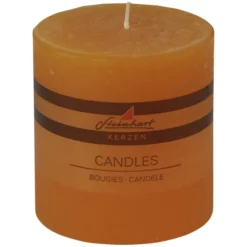 Steinhart Kerze »Raureif«, Orange, Rustikal/einfarbig, 1 Stück