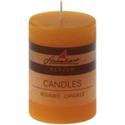 Steinhart Kerze »Raureif«, Orange, Rustikal/einfarbig, 1 Stück