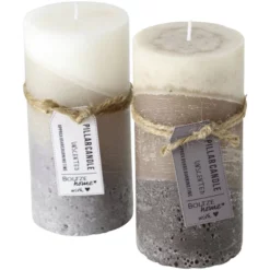 BOLTZE Stumpenkerze »Nureo«, Mehrfarbig, 24 Stück