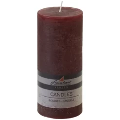 Steinhart Kerze »Raureif«, Altrot, Rustikal/einfarbig, 1 Stück