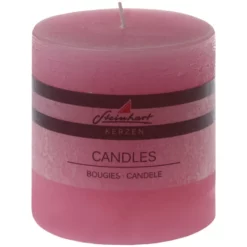 Steinhart Kerze »Raureif«, Rosa, Rustikal/einfarbig, 1 Stück