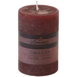 Steinhart Kerze »Raureif«, Altrot, Rustikal/einfarbig, 1 Stück