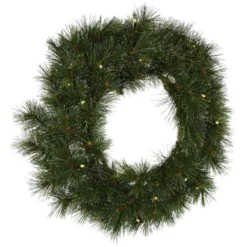 CASAYA Weihnachtskranz »Sölden«, Ø 35 Cm, Grün, Kunststoff, Beleuchtet