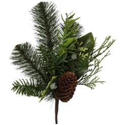 Kunstblume »Mix-Tannenzweig«, Kunststoff, Grün