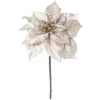 Kunstblume, Poinsettie Velvet, Creme/grau -Wohnen Wohndeko Verkäufe unnamed file 4620