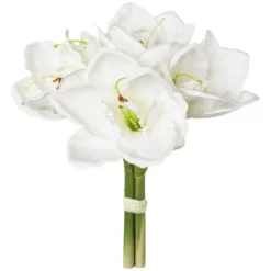 Kunstblume, Amaryllis-Bund, Weiß