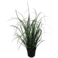 Kunstblume, Grasbusch, Im Topf, Grün
