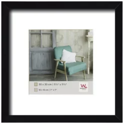Walter Design Bilderrahmen »Stockholm«, BxL: 33 X 33 Cm, Schwarz, Holz