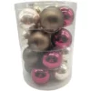 CASAYA Weihnachtskugel »Burgund Mix«, Ø: 3 Cm, Uni, Beige/burgundrot/granit, 28 Stück -Wohnen Wohndeko Verkäufe unnamed file 4817
