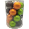CASAYA Weihnachtskugel »Cosy Forest«, Ø: 7 Cm, Uni, Gruen/orange/braun, 8 Stück