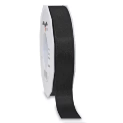 Präsent Taftband, Polyester, Länge: 1000 Cm, Schwarz