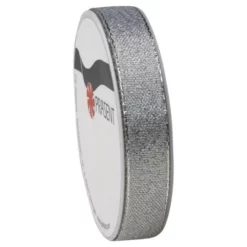 Präsent Schleifenband, Polyamid (PA), Länge: 400 Cm, Silberfarben