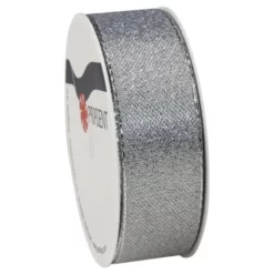 Präsent Schleifenband, Polyamid (PA), Länge: 300 Cm, Silberfarben