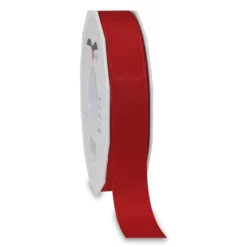 Präsent Taftband, Polyester, Länge: 1000 Cm, Rot