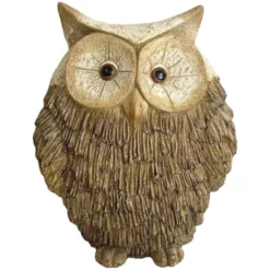 Dekofigur, Eule, Braunweiß