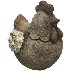 Dekofigur, Henne, Braunweiß