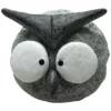 Dekofigur, Eule, Schwarz-grau