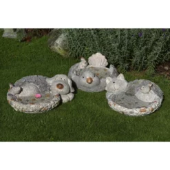 Dekofigur, Polyresin, Hellgrau