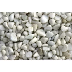 Deko-Kies, Marmor, Weiß