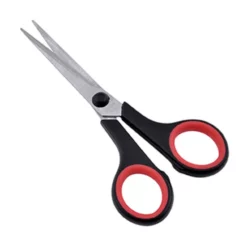 GO/ON! Schere, Edelstahl/acrylnitril_butadien_styrol_abs/tpr, Silberfarben/rot/schwarz