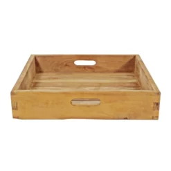 DEVRIES Gartentablett »Woodie«, BxHxT: 50 X 10 X 50 Cm, TeakHolz