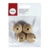 Rayher Deko-Kugel, Natur, Holz, 4 Stück