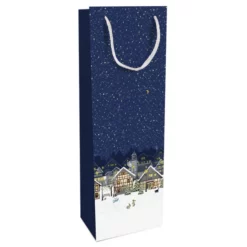 Braun Geschenktasche, Blau, 1 Stück