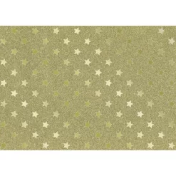 Braun Geschenkpapier, Goldfarben, 1 Stück