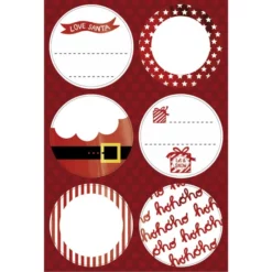 Braun Dekosticker, Rot, 4 Stück