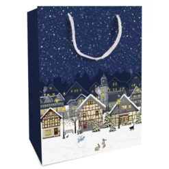 Braun Geschenktasche, Blau, 1 Stück