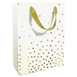 Braun Geschenktasche, Weiß, 1 Stück