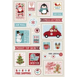 Braun Dekosticker, Bunt, 4 Stück