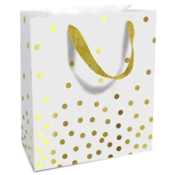 Braun Geschenktasche, Weiß, 1 Stück