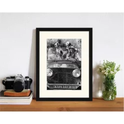 ANY IMAGE Digitaldruck »Brigitte Bardot Mit Hunden«, Rahmen: Buchenholz, Schwarz -Wohnen Wohndeko Verkäufe unnamed file 53